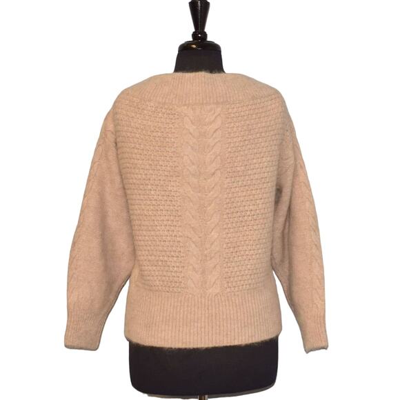 A8 Auth SLEEPING ON SNOW Pink Wool & Alpaca Hair Blend Pullover Sweater Size L - Picture 3 of 6